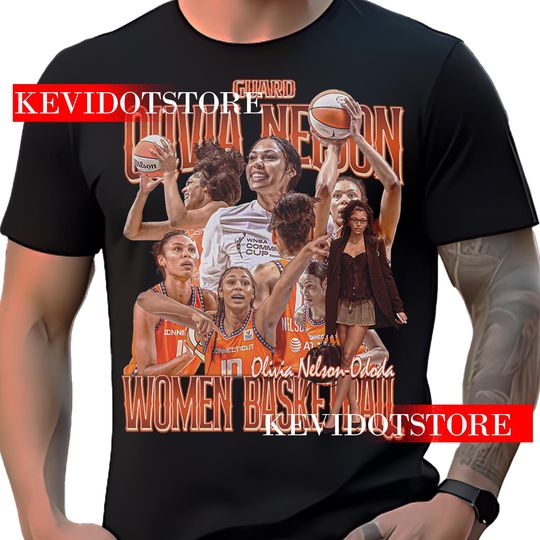 Discover Olivia Nelson Ododa Shirt Athlete Basketball Player t-shirt Bootleg Vintage Design Gift For Fans