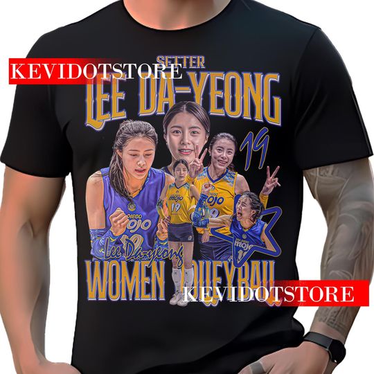 Discover Lee Da-yeong Shirt Athlete South Korean Volleyball Player t-shirt Bootleg Vintage Design