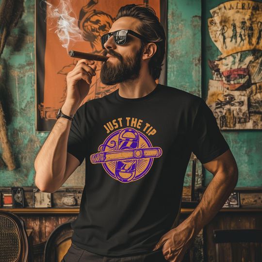 Discover Cigar Vintage T-Shirt, Funny Just The Tip Shirt, Gift For Him, Smoking Cigars Tee