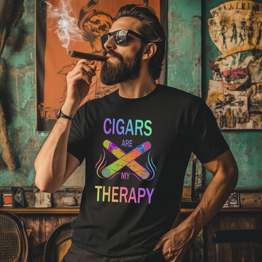 Discover Smoking Cigar Lounge Tee, Cigar T-Shirt, Gift For Him, Man Cave Decor