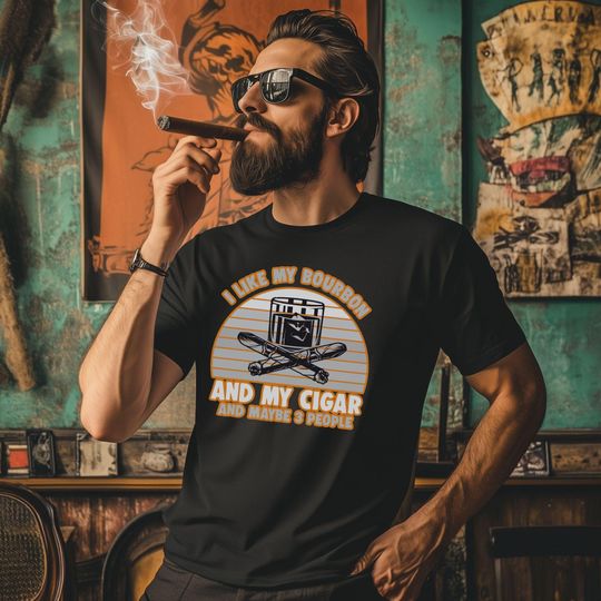 Discover Bourbon Cigar Lovers T-Shirt, Vintage Whiskey Shirt