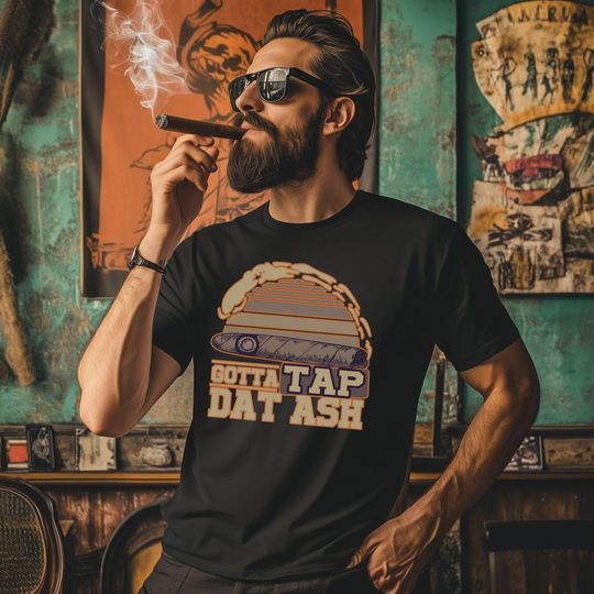Discover Cigar Vintage T Shirt, Man Cave Smoking Cigars Tee