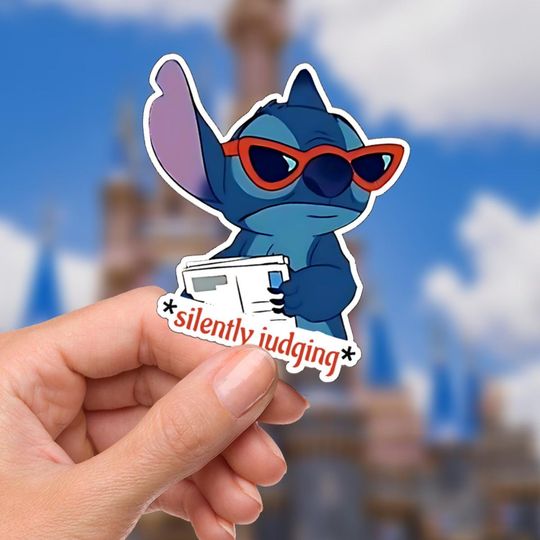 Lilo & Stitch Humor Sticker: Waterproof Vinyl Decal