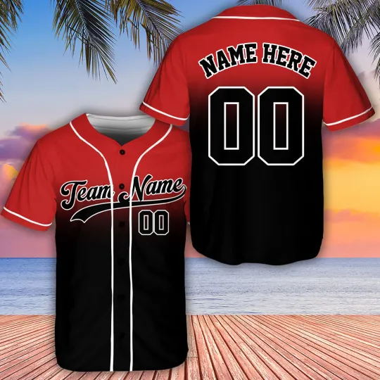Discover Customized Team Name And Number Baseball Jersey Shirt