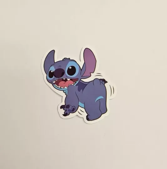 Discover Stitch Laptop Sticker / Animated Lilo & Stitch Waterproof Decal