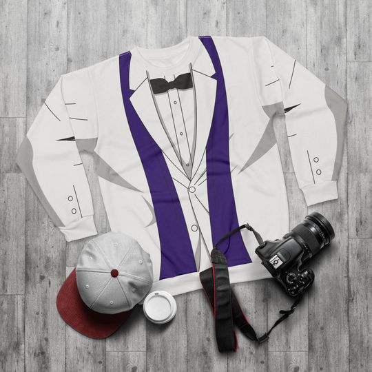 Gambit White Tuxedo Long Sleeve Cosplay, X-Men 97 Inspired Costume, Mutants Human Outfit, Comic-Con Apparel, Disney Halloween Sweatshirt
