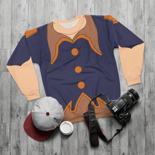 Captain Amelia Cosplay, Treasure Planet Long Sleeve Shirt, Disney Animation Sweater, Cartoon Pirate Costume, Disney Halloween Tee, Wife Gift