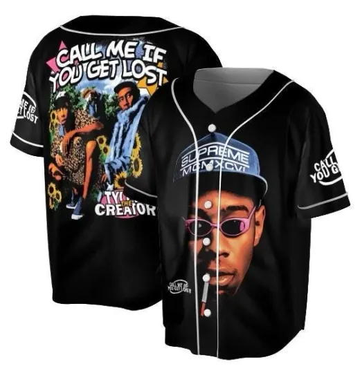 Tyler, the Creator Baseball Jersey, Call Me If You Get Lost Jersey