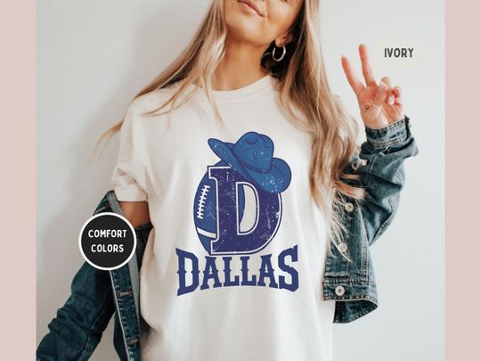 Dallas Football Cowboy T-Shirt, Football Fan Gift, Game Day Shirt