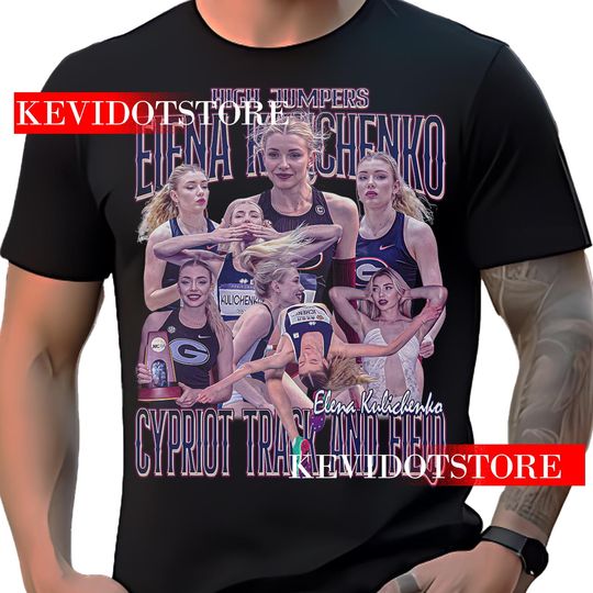 Elena Kulichenko Shirt Cypriot Russian Olympic Athlete T-shirt Bootleg Vintage Design