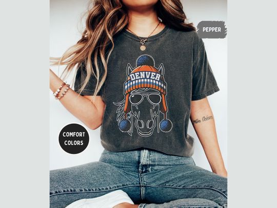 Denver Football T-Shirt, Football Fan Gift, Game Day Shirt