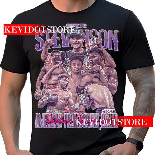 Shakur Stevenson Shirt Vintage Retro Classic Graphic Tee Bootleg Design Unisex Boxer