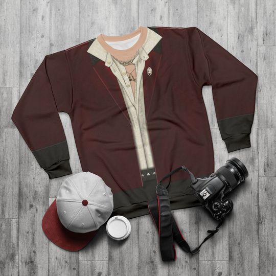 Hook Descendants 4 3D Sweater, The Rise of Red Costume, Halloween Cosplay, Disney Villains Outfit, Movie Character Apparel, runDisney