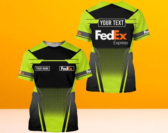 Personalized FedEx Express Postal T-shirt 3D Delivery Driver, FedEx Ground 3D T-shirt, FedEx 3D T-shirt , Halloween Tshirt 3D.