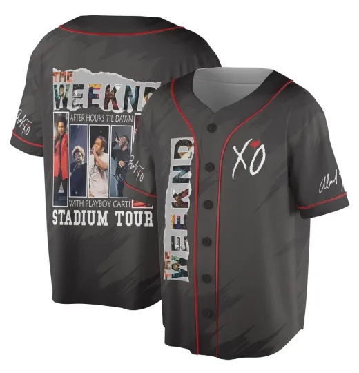 Discover Weeknds All Album Baseball Jersey, After Hours Til Dawn Jersey
