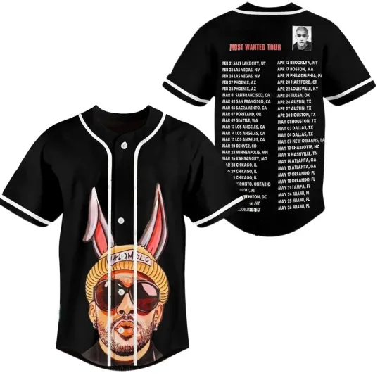 Discover Bad Bunny Baseball Jersey