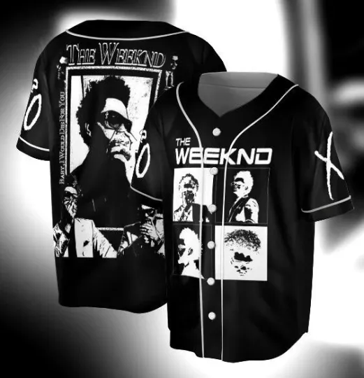 Discover Vintage Weeknds Baseball Jersey, Hip-Hop Music Shirt
