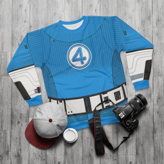Mister Fantastic Costume, Reed Richards Cosplay, The Fantastic Four Long Sleeve Shirt, FF Member Suit Team Tee, Marvel Comic Mutant Outfits