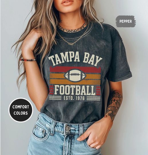 Discover Vintage Tampa Bay Football T-shirt, Retro Football Tee, Sports Team Tee