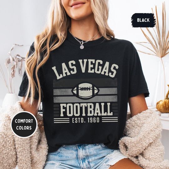 Discover Vintage Las Vegas Football T-shirt, Retro Football Tee, Las Vegas Fan Gift, Sports Team Tee