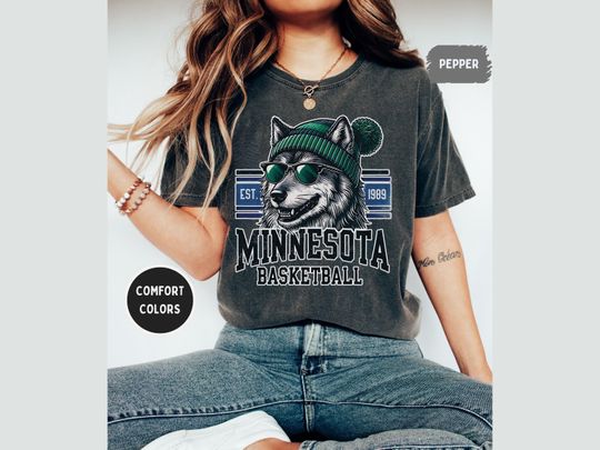 Discover Minnesota Basketball T-shirt, Sports Fan Tee, Basketball Gift