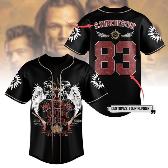 Supernatural Baseball Jersey, Winchester Brother Baseball Shirt