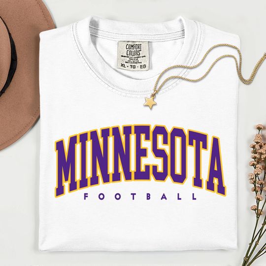 Minnesota Football T-Shirt, Game Day Apparel, Minnesota Vikings Tee, Gift for Football Fans