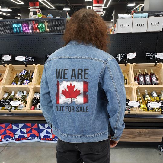 Discover We are Canada not for sale, gift ideas for female friends, gifts for guy friends, presents for friends, Trucker Jacket, cool valentines gift
