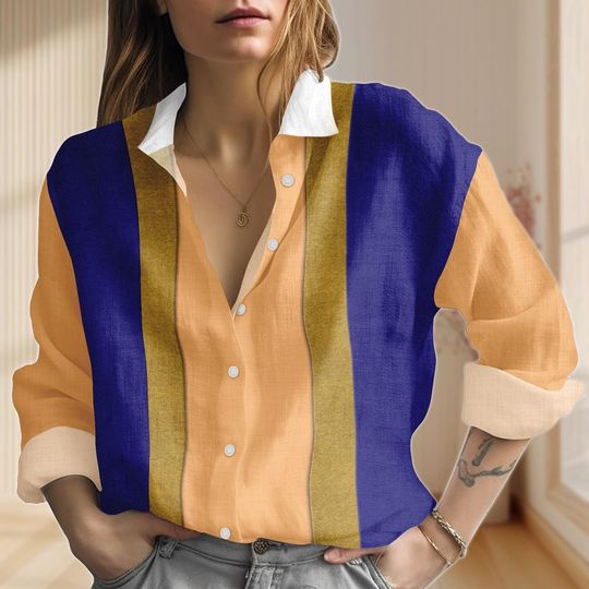 Toad Cosplay Linen-Look Shirt, Super Mario Women Shirt, Video Gamer Halloween Blouse Shirt, Mario Bros Casual Shirt, Fun Cartoon Shirt