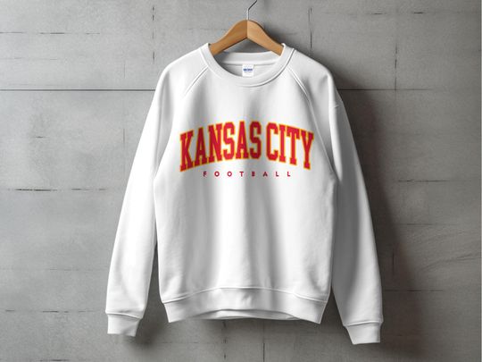 Kansas City Football Retro Sweatshirt, Sports Fan Gift, Chiefs Apparel, Team Spirit Sweatshirt, KC Football Sweatshirt, Football Lover