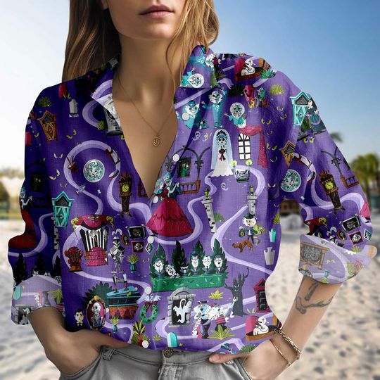 Haunted Mansion Blouse Shirt, Stretching Room Women Shirt, Haunted Mansion 1969 Shirt, Disneyland Halloween