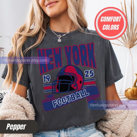 Discover Giant Vintage Style Comfort Colors T-Shirt,New York Football Crewneck,NY Giant T-Shirt,New York Football Tshirt,New York Fan Gift FTD27