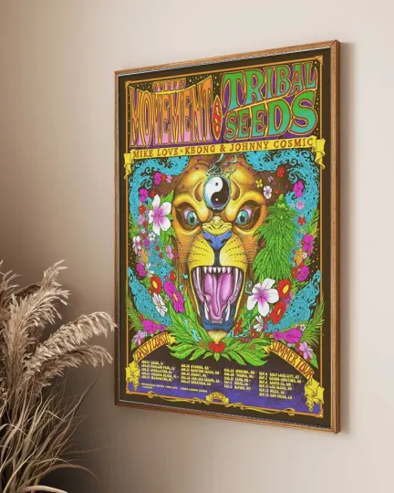 Discover The Movement And Tribal Seeds Coast 2 Coast Summer 2025 Tour Poster