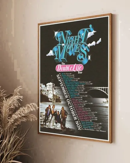 Night Moves The Double Life Tour 2025 Vertical Poster