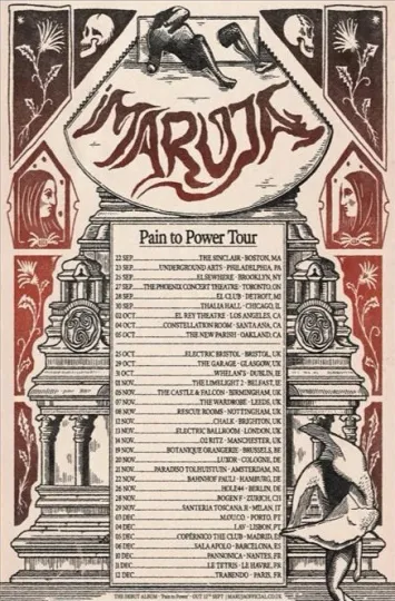Discover Maruja Pain to Power Tour 2025 poster