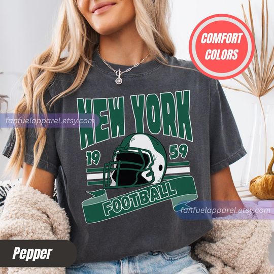 New York Football Team Jets T-Shirt, Game Day Outfit, Gift for Football Lovers