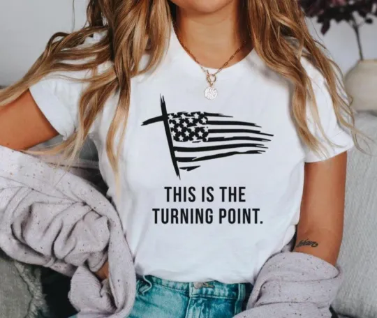 Discover Turning Point Unisex T-Shirt in Loving Memory of Charlie Kirk