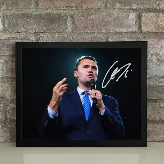 Discover Charlie Kirk Autographed Poster Print - Premium Matte Vertical Poster