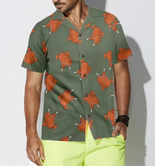 Discover Thanksgiving Day Roasted Turkey Pattern Hawaiian shirt, Funny Thanksgiving Shirt