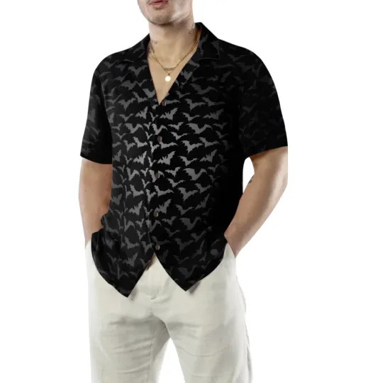 Discover Seamless Bat Goth Hawaiian Shirt