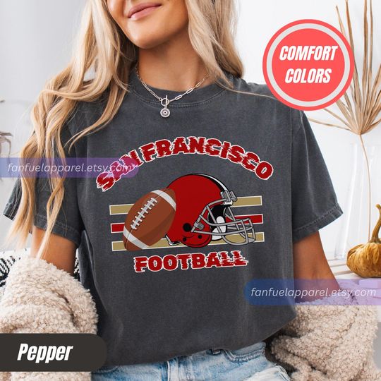 Discover San Francisco Football Team 49er T-Shirt, Game Day Outfit, Gift for Football Lovers