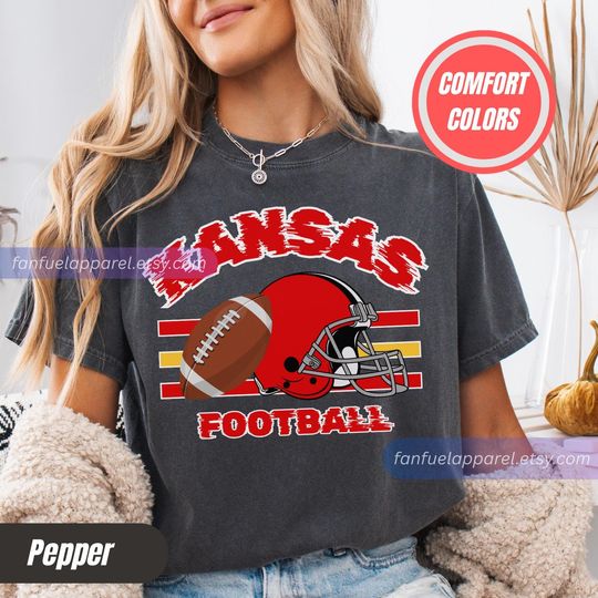 Discover Kansas City Football Team Chiefs T-Shirt, Game Day Outfit, Gift for Football Lovers