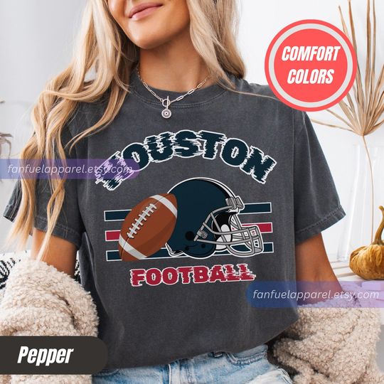 Discover Houston Football Team Texans T-Shirt, Game Day Outfit, Gift for Football Lovers