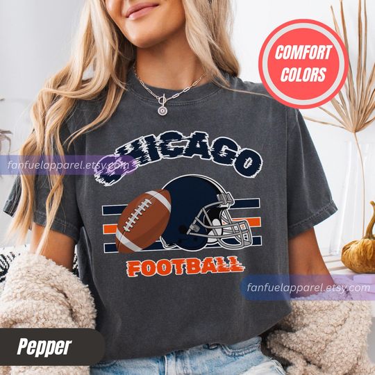 Discover Chicago Football Team Bears T-Shirt, Game Day Outfit, Gift for Football Lovers