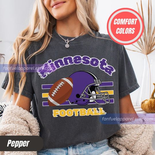 Minnesota Football Team Vikings T-Shirt, Game Day Outfit, Gift for Football Lovers