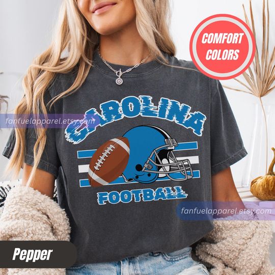 Discover Carolina Football Team Panther T-Shirt, Game Day Outfit, Gift for Football Lovers