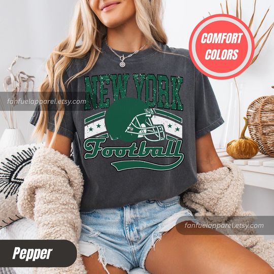 Discover New York Football Team Jets T-Shirt, Game Day Outfit, Gift for Football Lovers