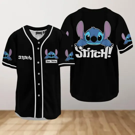 Discover Custom Disney Lilo And Stitch Baseball Jersey Stitch Jersey Shirt Disneyland Fam