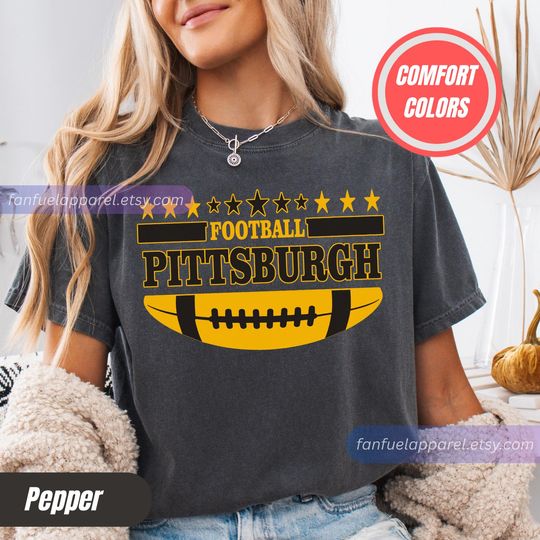Discover Pittsburgh Football Team Steeler T-Shirt, Game Day Outfit, Gift for Football Lovers
