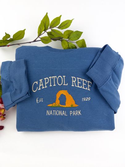 Discover Capitol Reef National Park Embroidered Sweatshirt